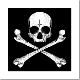 Jolly Roger Inverted Cross Posters and Art